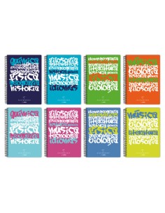 CUADERNO POLIPROPILENO UNICLASIC 4º 80 HOJAS 90GR. 4X4 COLORES SURTIDOS GUERRERO 88433299